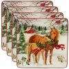 Christmas on the Farm by Susan Winget 10.5 in. Dinner Plate (Set of 4) by Certified International 1 Christmas on the Farm by Susan Winget 10.5 in. Dinner Plate (Set of 4) by Certified International -Certified International Sales assorted colors certified international dinner plates 22800set4 64 1000