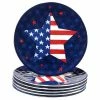 Stars & Stripes Assorted Colors Salad Plate (Set of 6) by Certified International
