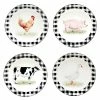 On the Farm Assorted Colors Salad Plates (Set of 4) by Certified International 2 On the Farm Assorted Colors Salad Plates (Set of 4) by Certified International -Certified International Sales assorted colors certified international salad plates dessert plates 28816set4 64 1000