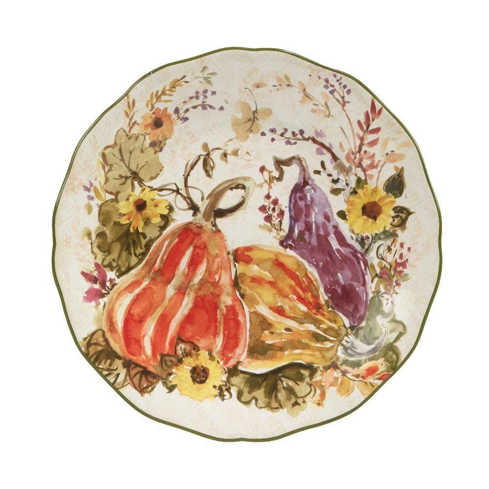 Harvest Morning Assorted Colors Dessert Plates (Set of 4) by Certified International 4 Harvest Morning Assorted Colors Dessert Plates (Set of 4) by Certified International - Image 2