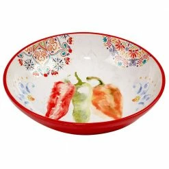Sweet and Spicy 13 in. 144 fl.oz Assorted Colors Earthenware Serving Bowl by Certified International -Certified International Sales assorted colors certified international serving bowls 28938 c3 1000