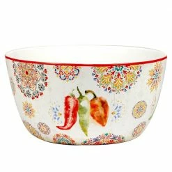 Sweet and Spicy 9 in. 104 fl.oz Assorted Colors Earthenware Serving Bowl by Certified International