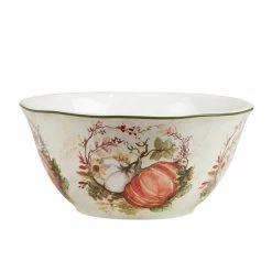 Harvest Morning 11 in. 136 fl. oz. Assorted Colors Earthenware Serving Bowl by Certified International