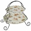 A Woodland Walk 2-Tier Grey and Sepia Server Stand by Certified International