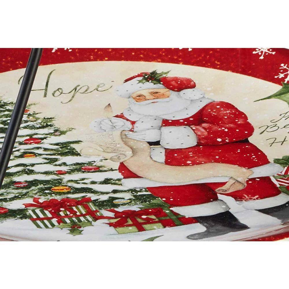 Holiday Wishes by Susan Winget 2-Tier Server by Certified International 4 Holiday Wishes by Susan Winget 2-Tier Server by Certified International - Image 2