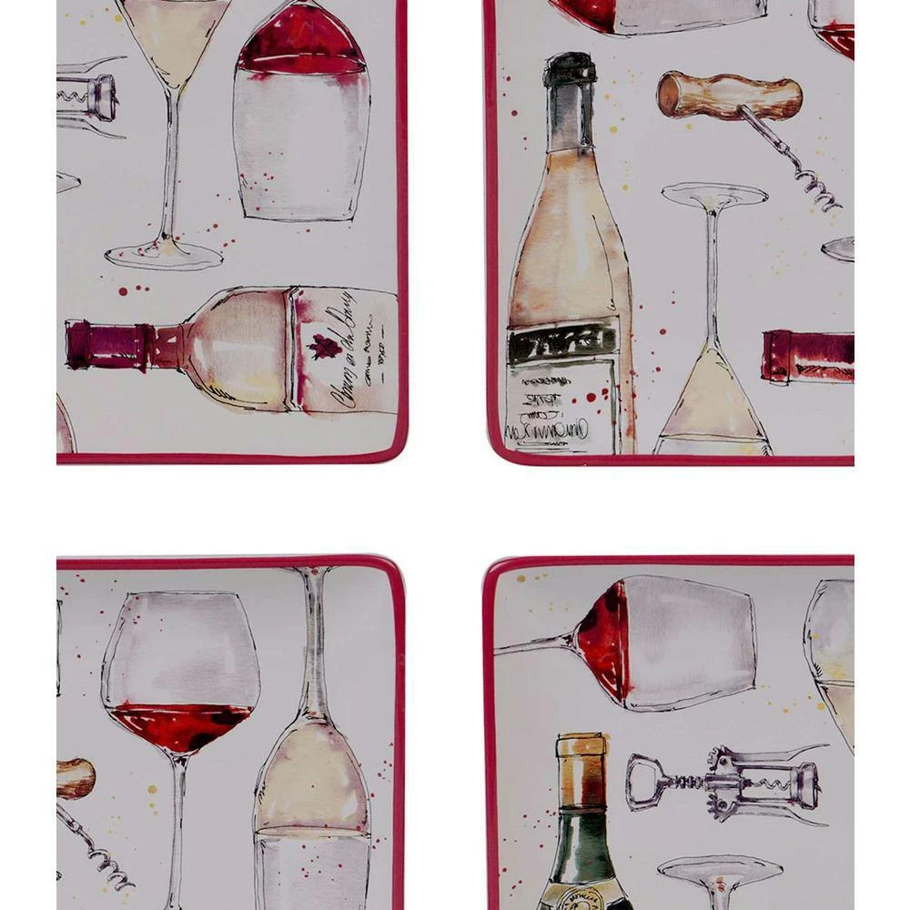 Napa 9 in. 2-Tier Multicolored Server by Certified International 4 Napa 9 in. 2-Tier Multicolored Server by Certified International - Image 2