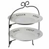 Just Words 2-Tier White Server Stand by Certified International -Certified International Sales certified international cake stands tiered cake stands 37136 64 1000