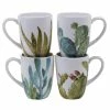 Cactus Verde 22 oz. Green Graphic Mug (Set of 4) by Certified International 1 Cactus Verde 22 oz. Green Graphic Mug (Set of 4) by Certified International -Certified International Sales certified international coffee cups mugs 22172set4 64 1000