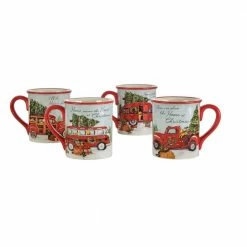 Home For Christmas 4-Piece Mug Set by Certified International 9 Home For Christmas 4-Piece Mug Set by Certified International -Certified International Sales certified international coffee cups mugs 22783set4 1f 1000