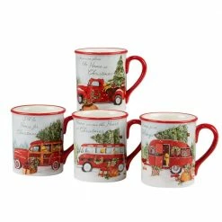 Home For Christmas 4-Piece Mug Set by Certified International