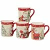 Holiday Wishes by Susan Winget 18 oz. Mug (Set of 4) by Certified International -Certified International Sales certified international coffee cups mugs 22823set4 64 1000