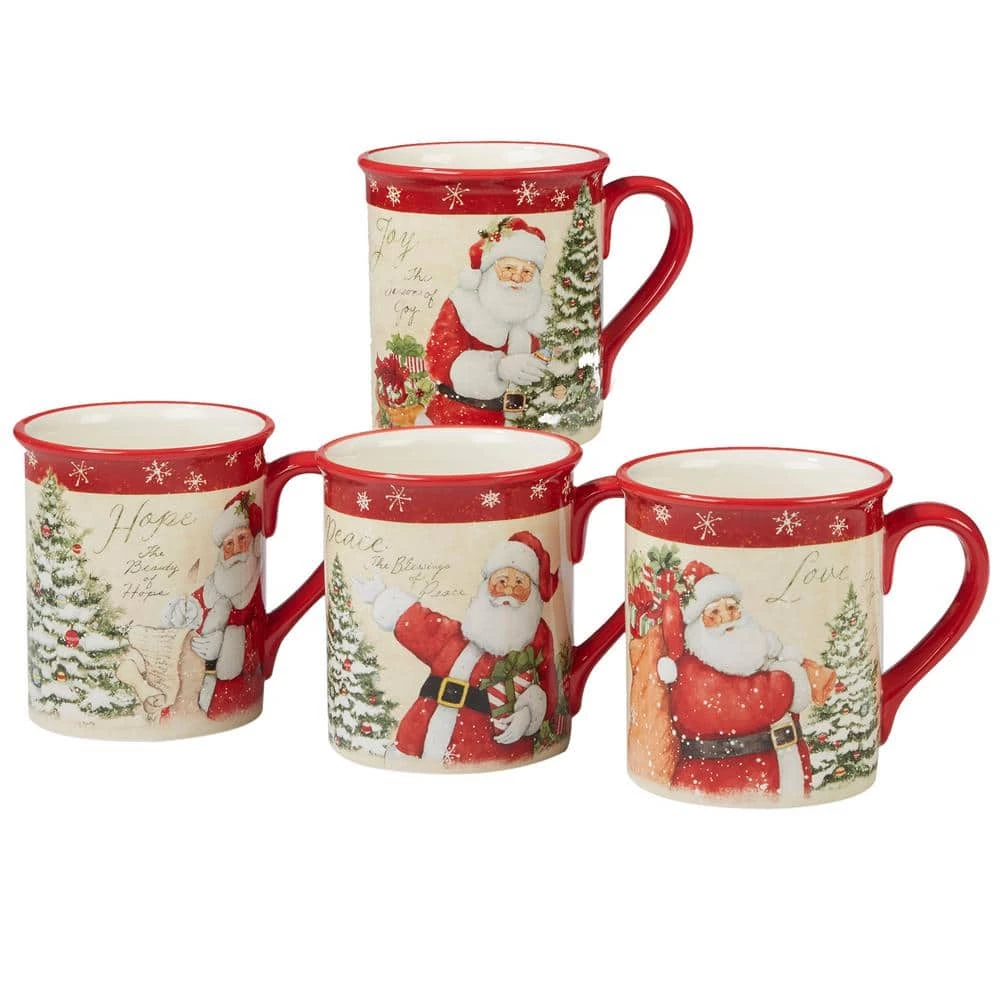 Holiday Wishes by Susan Winget 18 oz. Mug (Set of 4) by Certified International 3 Holiday Wishes by Susan Winget 18 oz. Mug (Set of 4) by Certified International