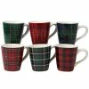 Christmas Plaid 14 oz. Mug (Set of 6) by Certified International 1 Christmas Plaid 14 oz. Mug (Set of 6) by Certified International -Certified International Sales certified international coffee cups mugs 22928set6 64 1000