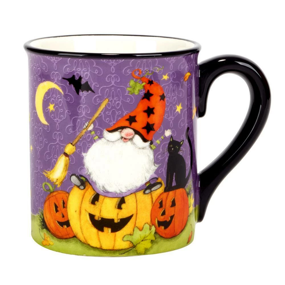 Halloween Gnomes 18 fl. oz. Earthenware Beverage Mugs (Set of 4) by Certified International 6 Halloween Gnomes 18 fl. oz. Earthenware Beverage Mugs (Set of 4) by Certified International - Image 4