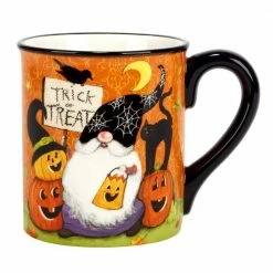 Halloween Gnomes 18 fl. oz. Earthenware Beverage Mugs (Set of 4) by Certified International 11 Halloween Gnomes 18 fl. oz. Earthenware Beverage Mugs (Set of 4) by Certified International -Certified International Sales certified international coffee cups mugs 26124 44 1000