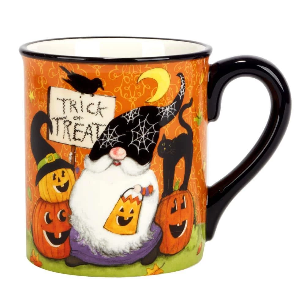 Halloween Gnomes 18 fl. oz. Earthenware Beverage Mugs (Set of 4) by Certified International 7 Halloween Gnomes 18 fl. oz. Earthenware Beverage Mugs (Set of 4) by Certified International - Image 5
