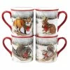 16 oz. Winter Forest Multicolored Earthenware Mugs (Set of 4) by Certified International -Certified International Sales certified international coffee cups mugs 28332set4 64 1000