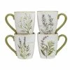 Fresh Herbs 14 oz. Assorted Colors Earthenware Beverage Mugs (Set of 4) by Certified International 1 Fresh Herbs 14 oz. Assorted Colors Earthenware Beverage Mugs (Set of 4) by Certified International -Certified International Sales certified international coffee cups mugs 28902set4 64 1000