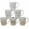 It's Five o'Cclock Somewhere 22 oz. 6 in. Multicolored Stoneware Mug (Set of 6) by Certified International -Certified International Sales certified international coffee cups mugs 32915set6 64 1000