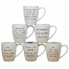 Live Out Loud 22 oz. 6 in. Multicolored Stoneware Mug (Set of 6) by Certified International -Certified International Sales certified international coffee cups mugs 32916set6 64 1000