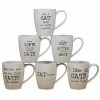 It's All in the Cattitude 22 oz. 6 in. Multicolored Stoneware Mug (Set of 6) by Certified International 2 It's All in the Cattitude 22 oz. 6 in. Multicolored Stoneware Mug (Set of 6) by Certified International -Certified International Sales certified international coffee cups mugs 32918set6 64 1000