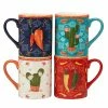 Santa Fe 18 oz. 5.25 in. Assorted Colors Earthenware Mug (Set of 4) by Certified International