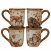 Pine Forest 16 oz. 5.5 in. Multicolored Earthenware Mug (Set of 4) by Certified International -Certified International Sales certified international coffee cups mugs 37202set4 64 1000