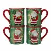 Holiday Magic Santa 16 oz. Multi-Colored Earthenware Beverage Mug (Set of 4) by Certified International 1 Holiday Magic Santa 16 oz. Multi-Colored Earthenware Beverage Mug (Set of 4) by Certified International -Certified International Sales certified international coffee cups mugs 37301set4 64 1000