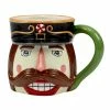 Holiday Magic Nutcracker 19 oz. Multi-Colored Earthenware 3-D Beverage Mug (Set of 4) by Certified International -Certified International Sales certified international coffee cups mugs 37325set4 64 1000
