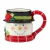 Holiday Magic Snowman 18 oz. Multi-Colored Earthenware 3-D Beverage Mug (Set of 4) by Certified International 2 Holiday Magic Snowman 18 oz. Multi-Colored Earthenware 3-D Beverage Mug (Set of 4) by Certified International -Certified International Sales certified international coffee cups mugs 37345set4 64 1000