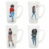 Girlfriends 16 oz. Assorted Colors Stoneware Beverage Mugs (Set of 4) by Certified International -Certified International Sales certified international coffee cups mugs 41253set4 64 1000