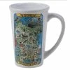 Wisconsin Souvenir 20 oz. Multicolored Stoneware Jumbo Mug (Set of 6) by Certified International 1 Wisconsin Souvenir 20 oz. Multicolored Stoneware Jumbo Mug (Set of 6) by Certified International -Certified International Sales certified international coffee cups mugs 64615set6 64 1000
