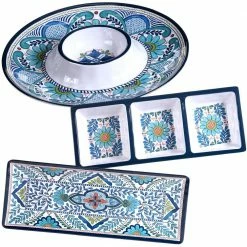 Talavera 3-Piece Blue Hostess Set by Certified International