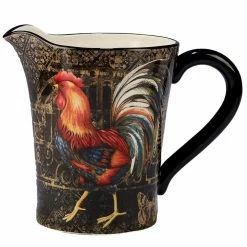 Gilded Rooster 112 oz. Multi-Colored Pitcher by Certified International