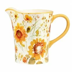 Sunflowers Forever 96 fl. oz. Earthenware Pitcher by Certified International