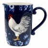 Indigo Rooster 96 fl. oz. Multicolored Earthenware Pitchers by Certified International -Certified International Sales certified international drink pitchers 37126 64 1000