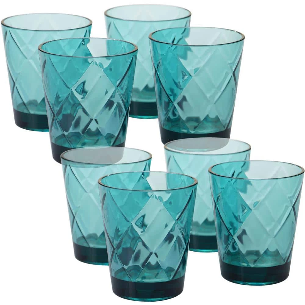 15 oz. 8-Piece Teal Old Fashion Glass by Certified International 3 15 oz. 8-Piece Teal Old Fashion Glass by Certified International
