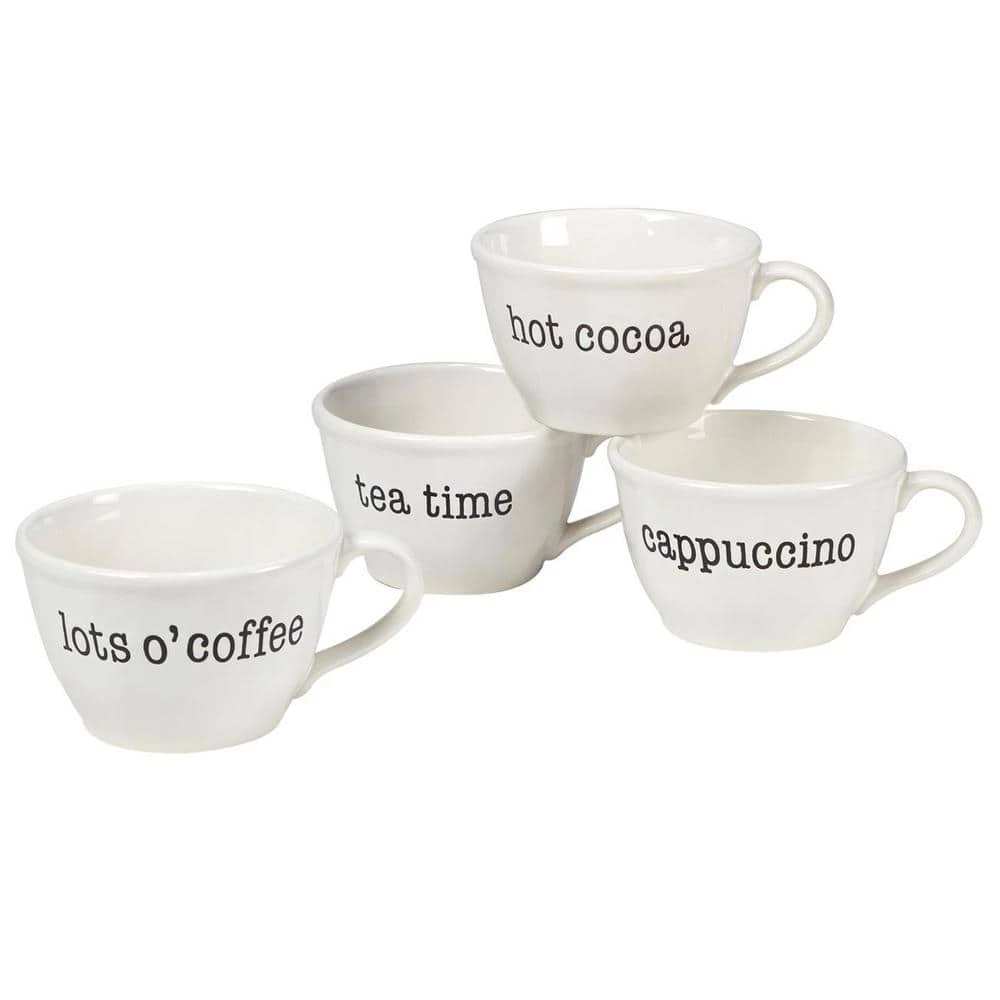 Just Words 28 oz. Jumbo Cups (Set of 4) by Certified International 3 Just Words 28 oz. Jumbo Cups (Set of 4) by Certified International