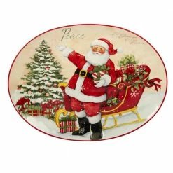 Holiday Wishes by Susan Winget 16.5 in. Oval Platter by Certified International
