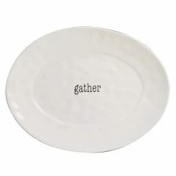 It's Just Words Multi-Colored 16 in. x 12 in. Ceramic Oval Platter by Certified International