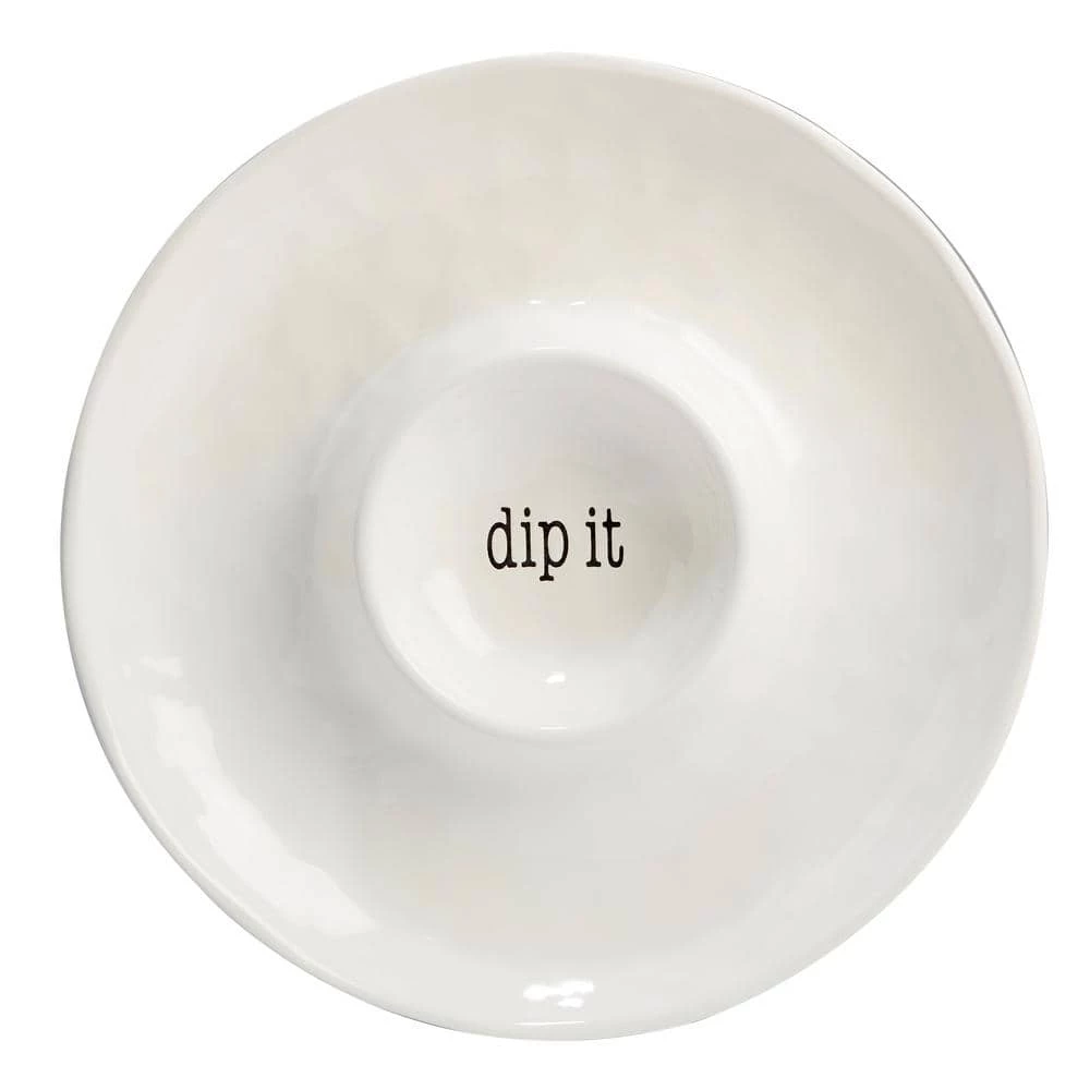 It's Just Words Multi-Colored 13.75 in. Chip and Dip by Certified International 3 It's Just Words Multi-Colored 13.75 in. Chip and Dip by Certified International