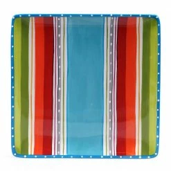 Mariachi 12.5 in. Square Serving Platter in Multi-Colored by Certified International