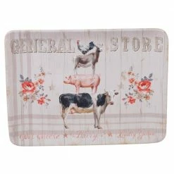 Farmhouse Multi-Colored 16 in. x 12 in. Earthenware Rectangular Platter by Certified International