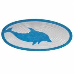 Natural Coast Multi-Colored 15.25 in. Earthenware Oval Fish Platter by Certified International