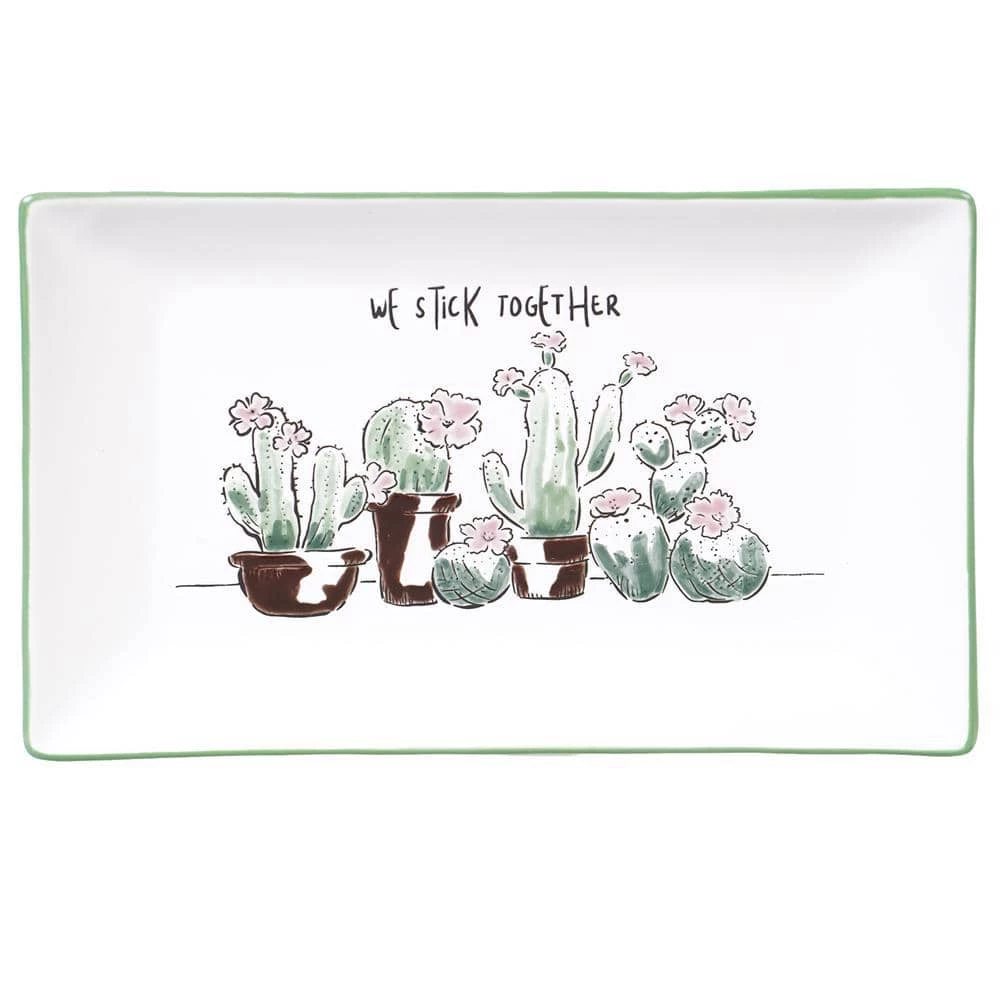 14 in. Multi-Colored Stoneware Desert Bloom Rectangular Platter by Certified International 3 14 in. Multi-Colored Stoneware Desert Bloom Rectangular Platter by Certified International