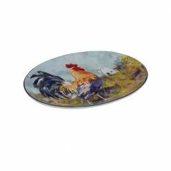 Rooster Meadow 12 in. Assorted Colors Earthenware Oval Platter by Certified International -Certified International Sales certified international platters 28808 4f 1000