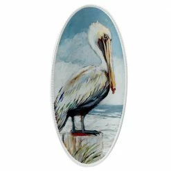Shorebirds 7.25 in. Assorted Colors Earthenware Platter by Certified International