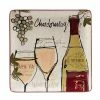 Wine Country 12.5 in. Assorted Colors Earthenware Square Platter by Certified International -Certified International Sales certified international platters 28919 64 1000