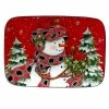 Christmas Lodge Snowman 10 in. Multi-Colored Earthenware Serving Platter by Certified International 2 Christmas Lodge Snowman 10 in. Multi-Colored Earthenware Serving Platter by Certified International -Certified International Sales certified international platters 29046 64 1000