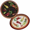 Red Hot 2-Piece 14 in. Round and 18 in. Oval Multicolored Melamine Platter Set by Certified International 1 Red Hot 2-Piece 14 in. Round and 18 in. Oval Multicolored Melamine Platter Set by Certified International -Certified International Sales certified international platters 32784 64 1000